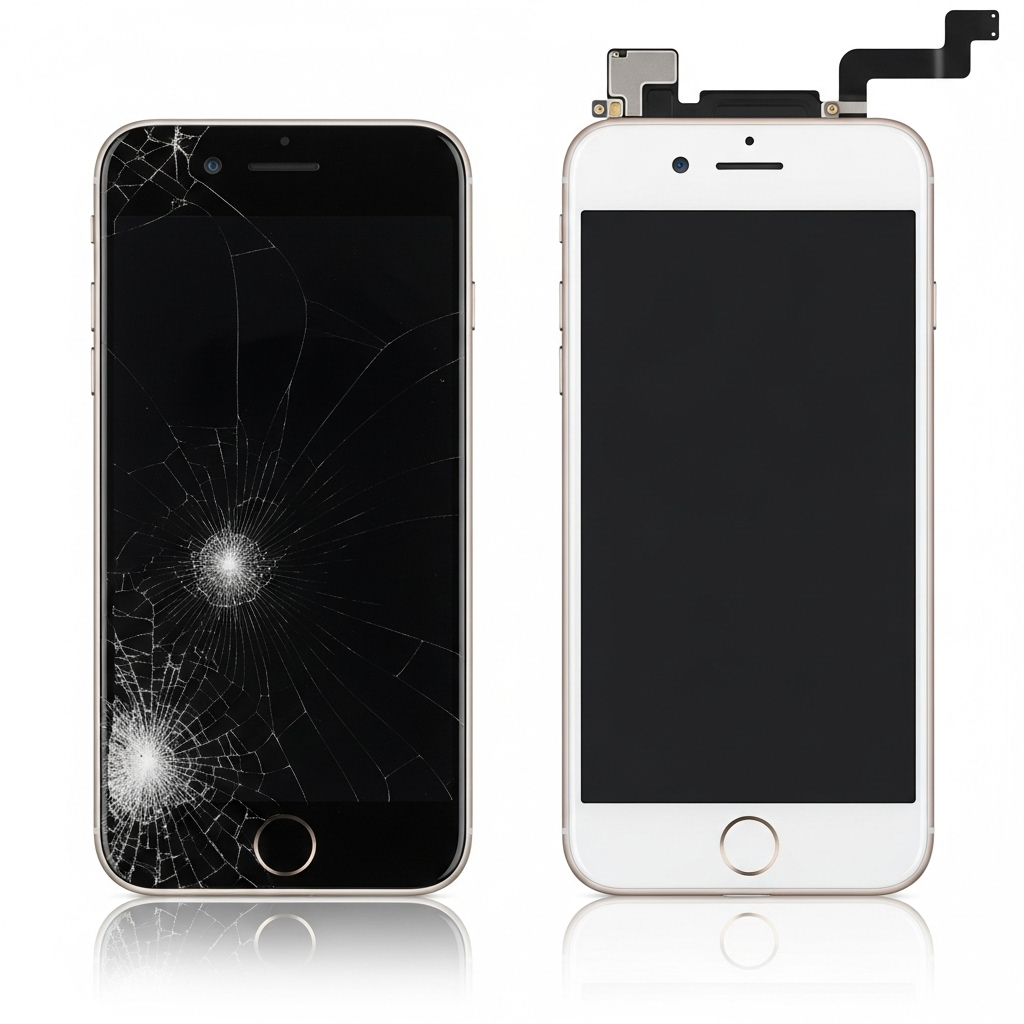 【越谷レイクタウン】iPhone SE3のフロントパネル交換は即日対応OK！画面割れは放置厳禁！