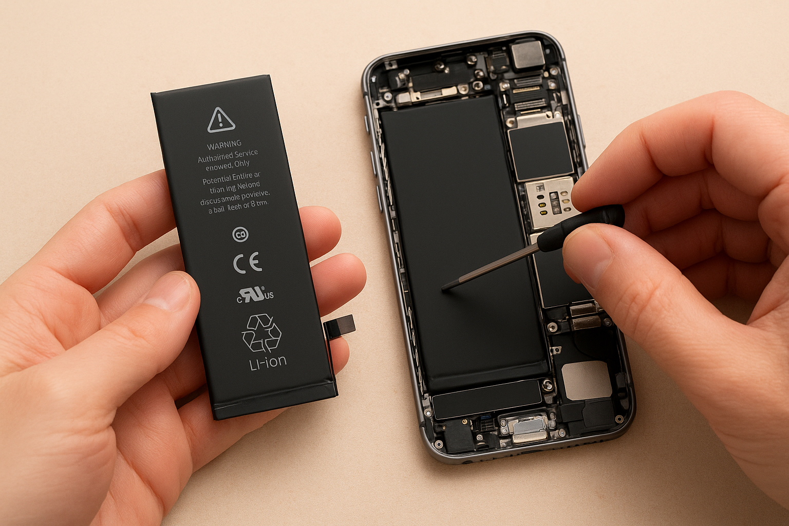 バッテリー交換で快適スマホ✨